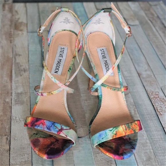 Steve Madden Shoes - Steve Madden Colorful High Heel Sandals Size 6.5